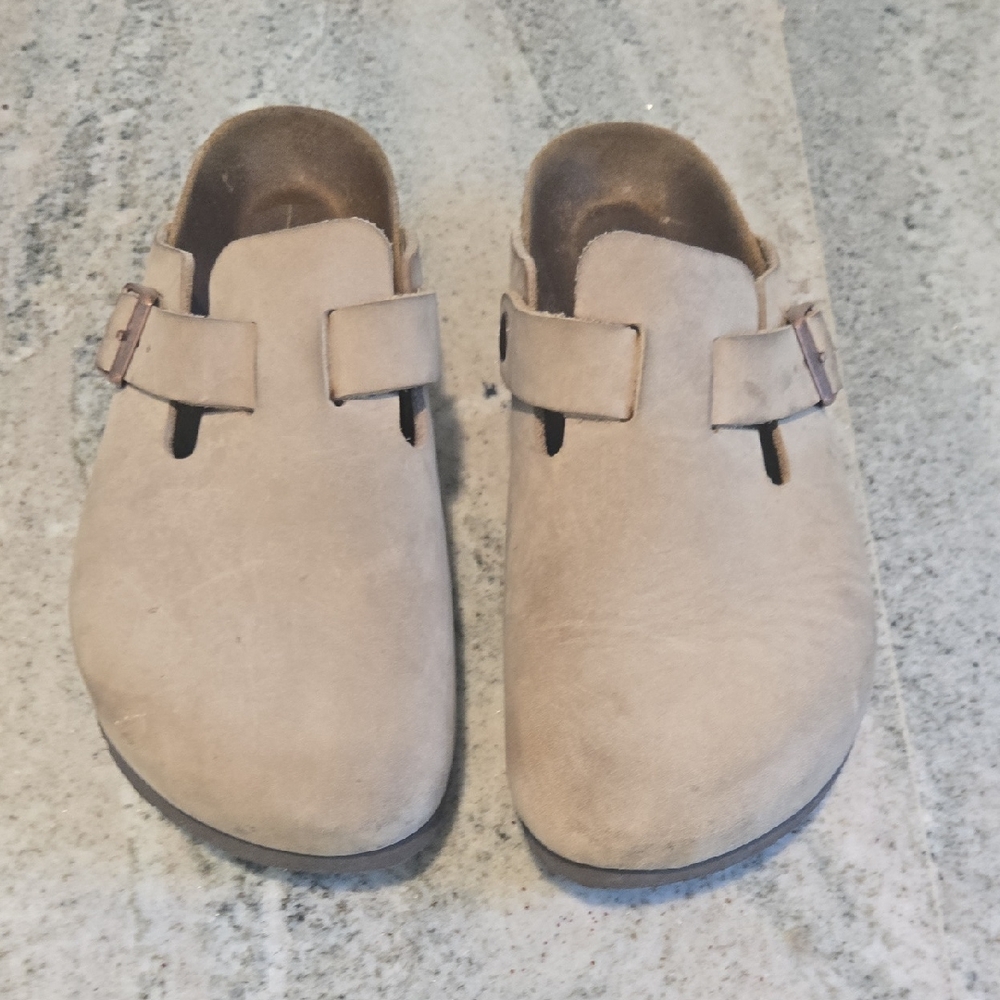 Birkenstock Tan Boston Clog